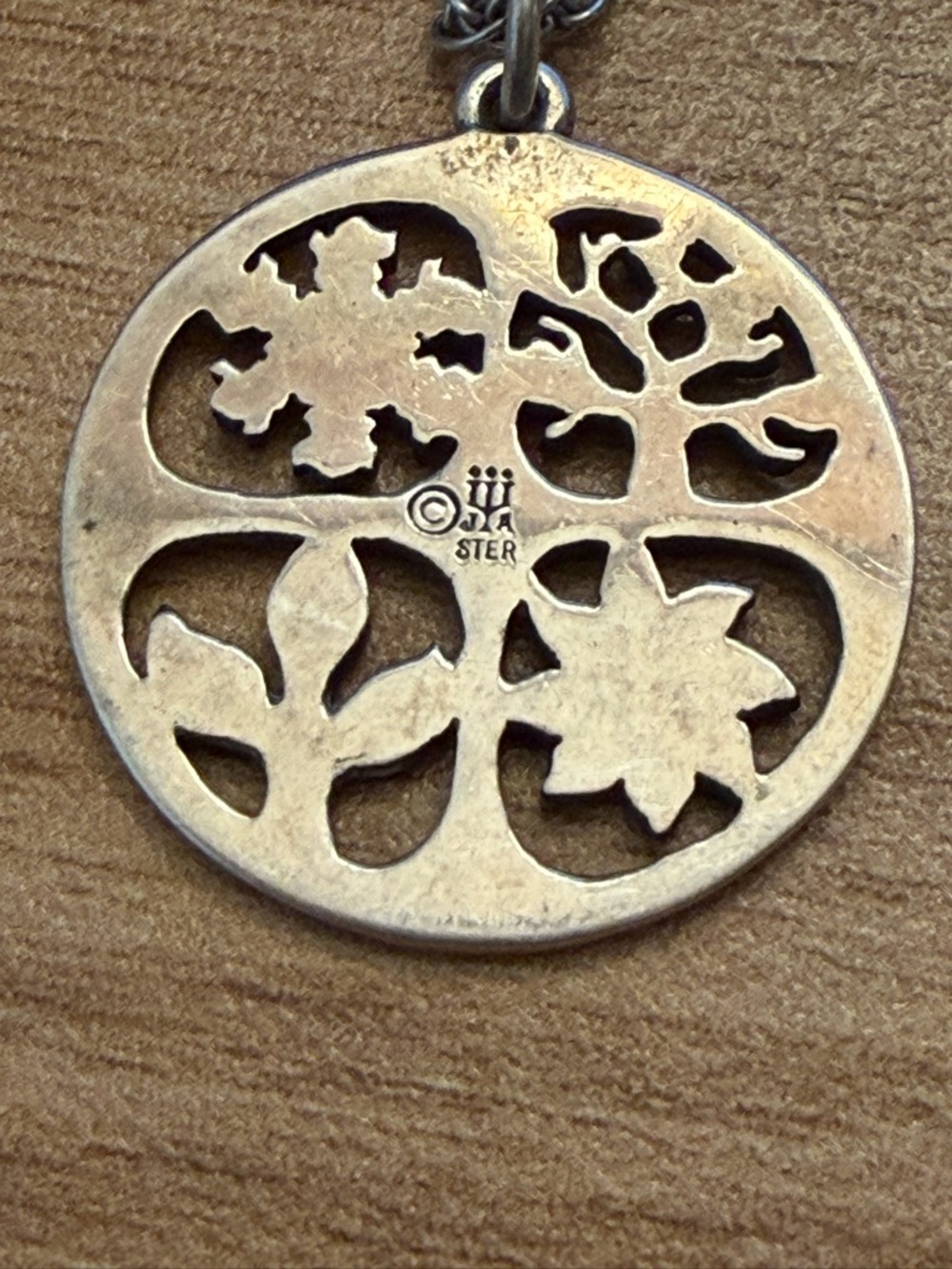 Retired James Avery Four Seasons Round Pendant Necklace in Sterling Silver - Picture 3 of 9